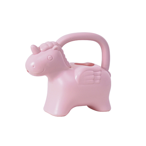 Cartoon animal pouring a kettle-04 (pink pony)