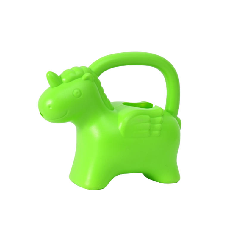 Cartoon animal pouring a kettle-03 (green pony)
